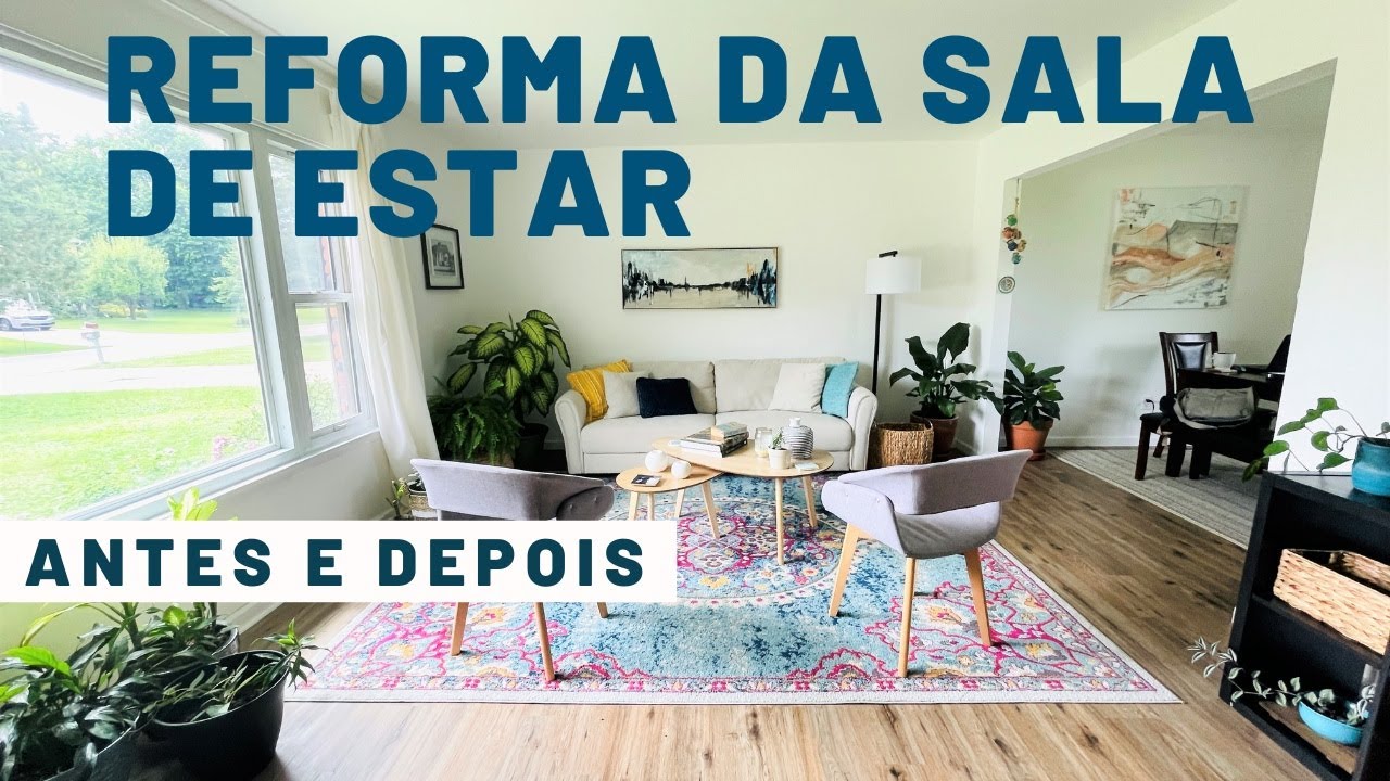 Tour pela Sala de Estar: antes e depois #reforma #comodecorarsaladeestar #saladevisita