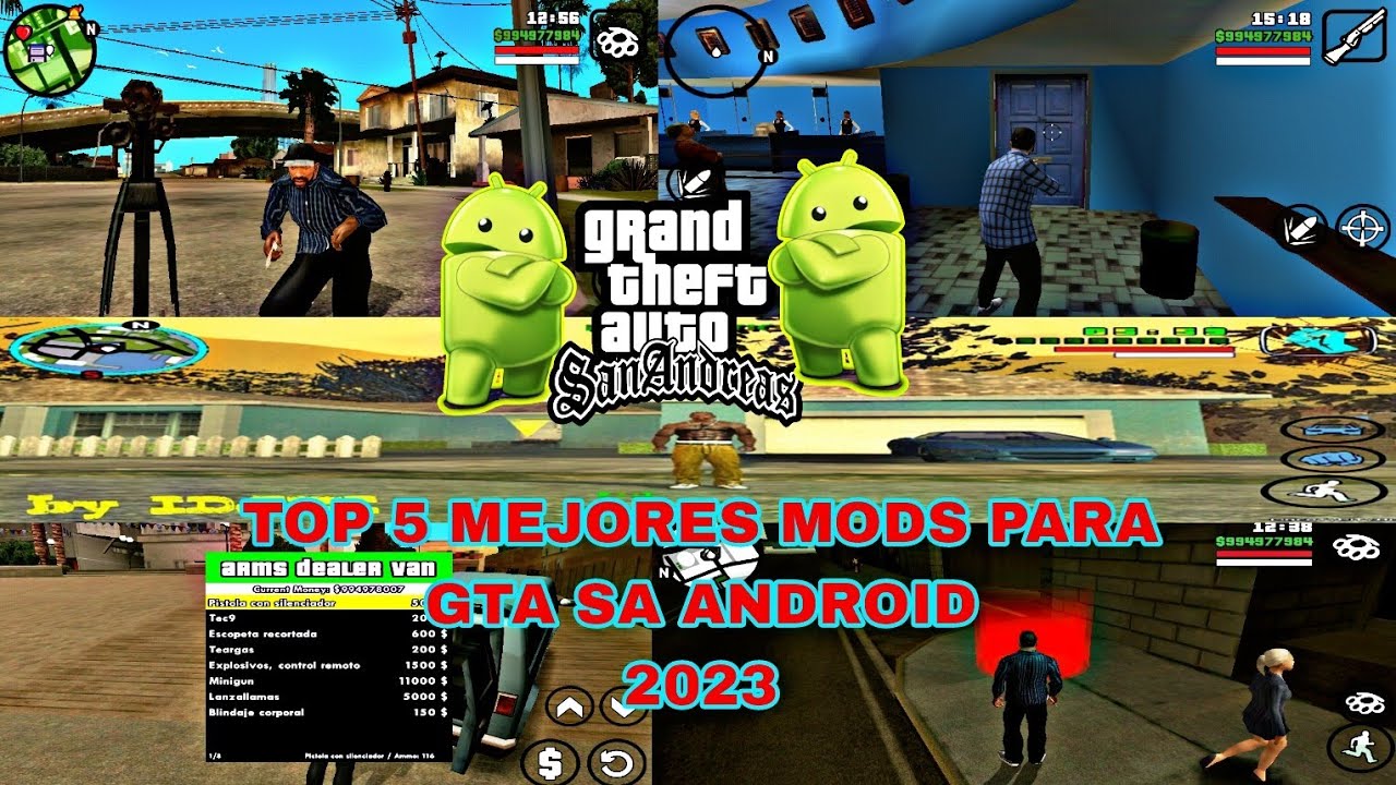 TOP 5 MEJORES MODS PARA GTA SA ANDROID ( 2023 )