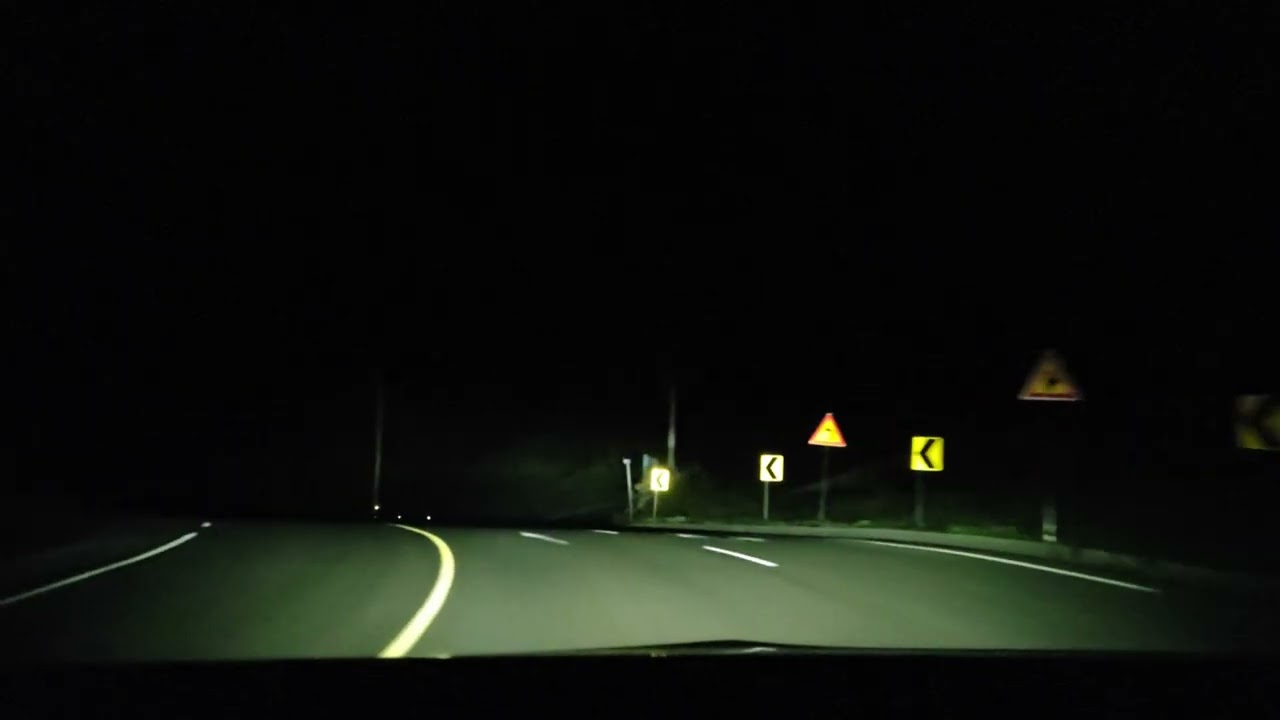 EQE suv Digital Light test drive at night