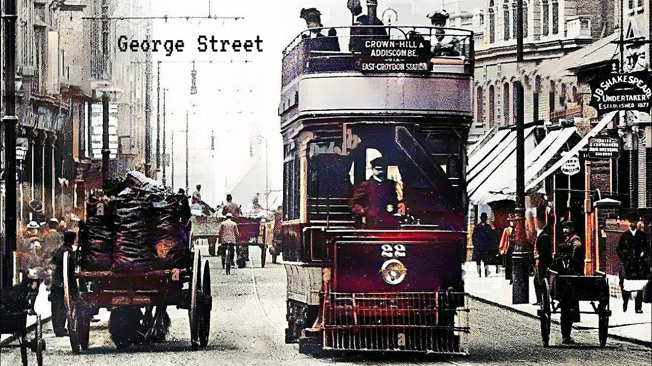 The golden age of trams in Croydon South London 