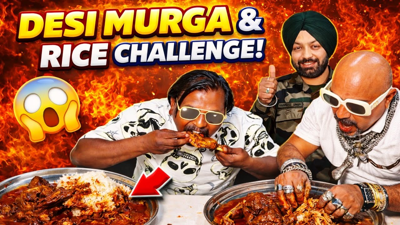 Desi Murga & Rice Challenge 😍