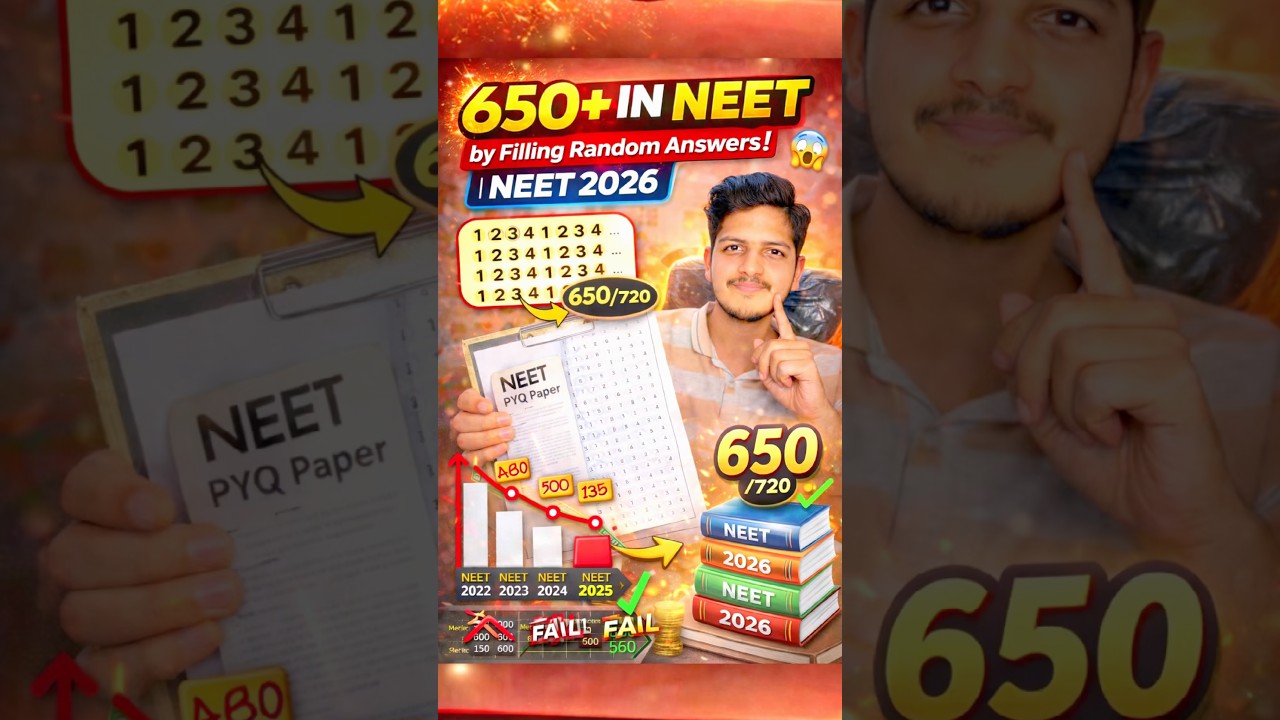 650+ in Neet by Random OMR Fill😱 | Neet 2026 #neet2026 #neet #motivation #shorts #trending #viral