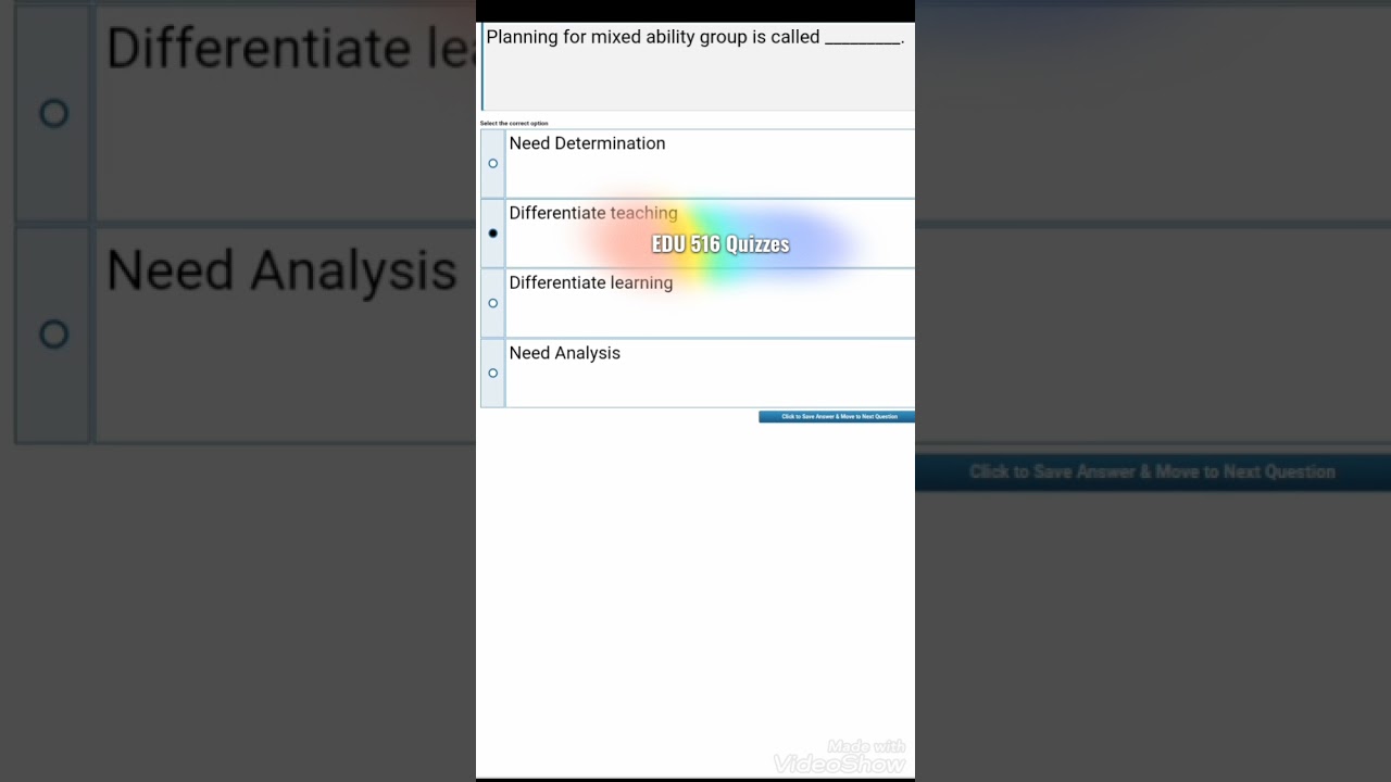 EDU 516 solved quizzes