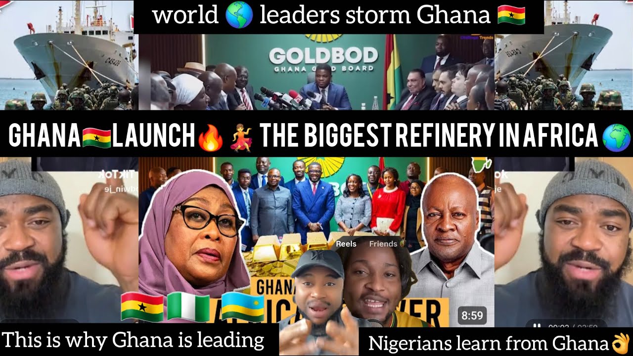 JUBILATION🔥💃AS GHANA🇬🇭RELAUNCH😳THE BIGGEST GOLD REFINERY IN🌍
