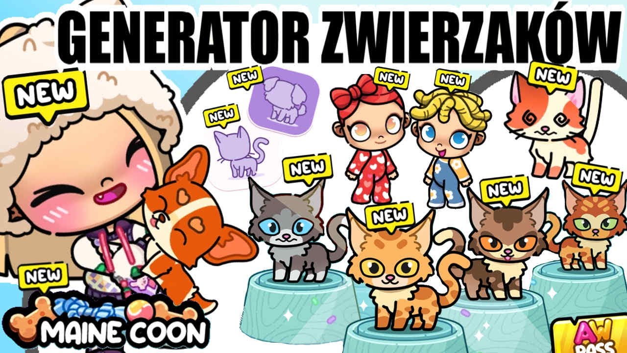 GENERATOR PSÓW i KOTÓW AVATAR WORLD 