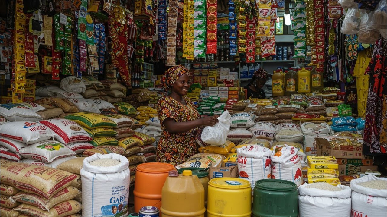 Price Of Bags Of Rice, Cartons Of Noodles, Oil, Melon, Ohę, Beans, Detergent In Benin City, Nigeria.