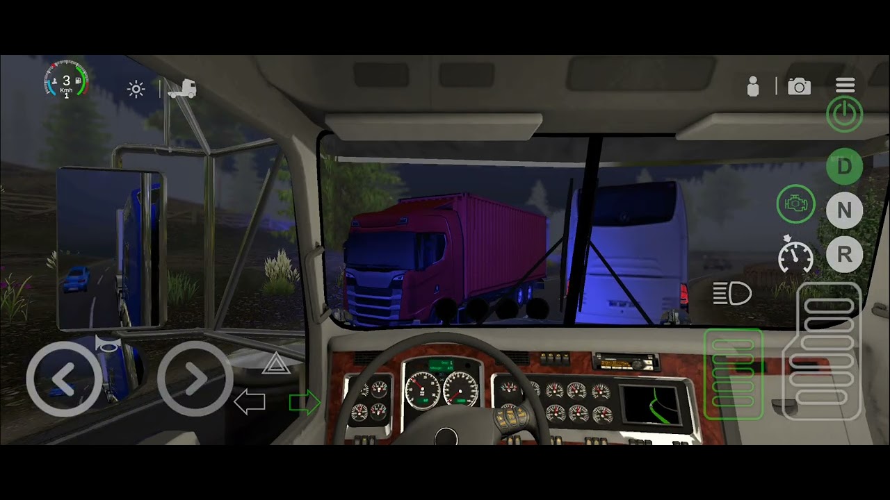 Universal truck simulator .Game 2 .transportó vegetables.camion nuevo.muy bueno
