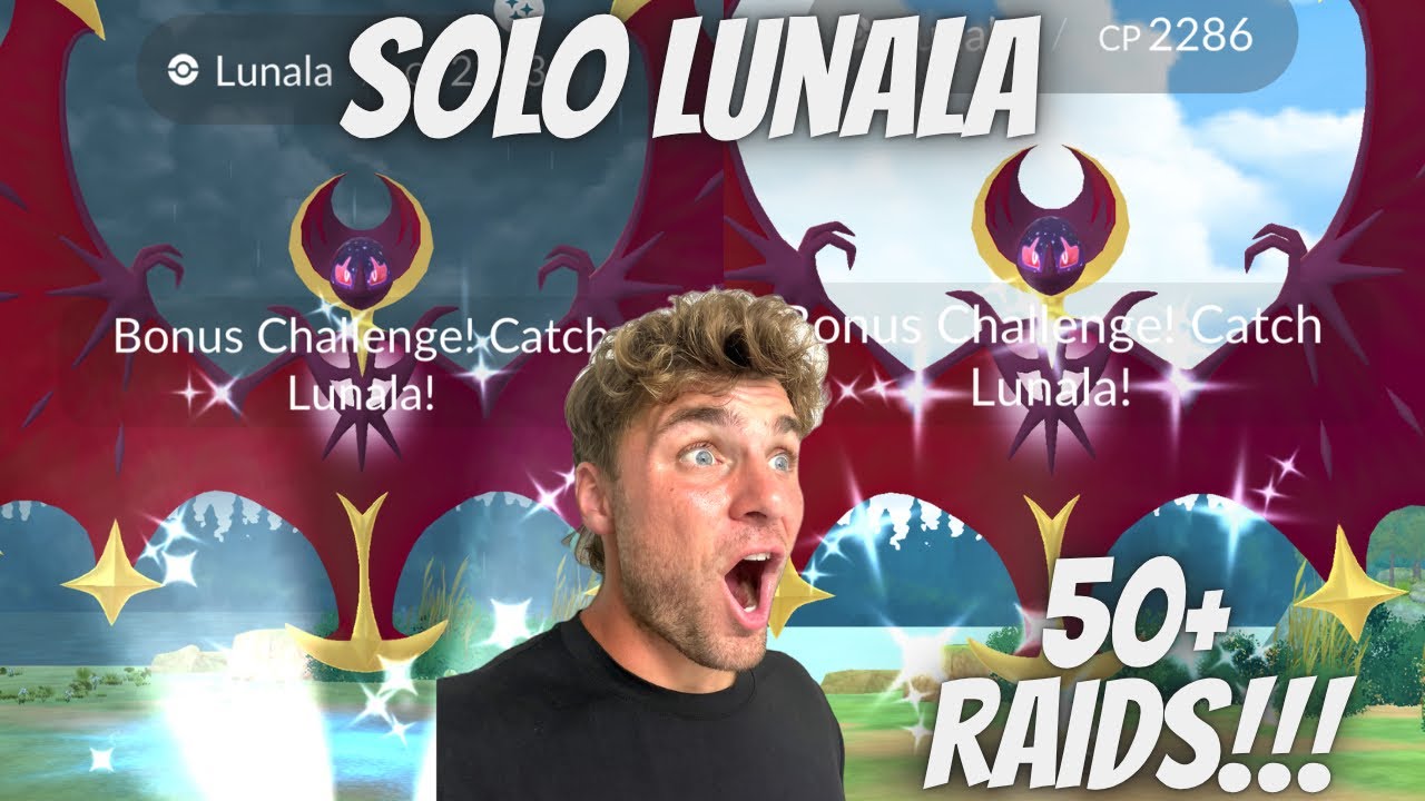 ✨SOLO LEGENDARY LUNALA RAID!!! 50+ Legendary Raids in 1 DAY in Pokemon Go!✨ 
