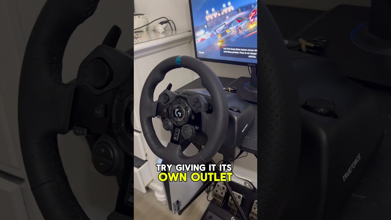 Рулевое колесо Logitech не калибруется &mdash; ИСПРАВЛЕНИЕ #shorts #gaming #logitech #g923 #ps5