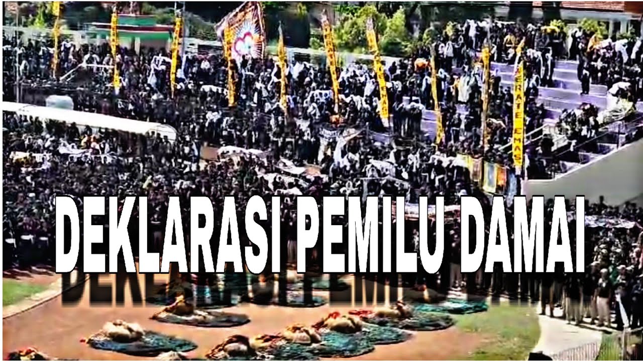 Ribuan Warga PSHT Menyanyikan Lagu Indonesia Raya | Deklarasi Pemilu Damai #pshtmadiun #pemilu2024