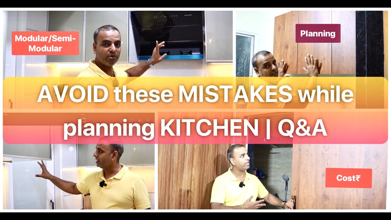 Questions & Answers | Avoid These Mistakes While Planning Modular Kitchen | Kitchen Design Mistakes
