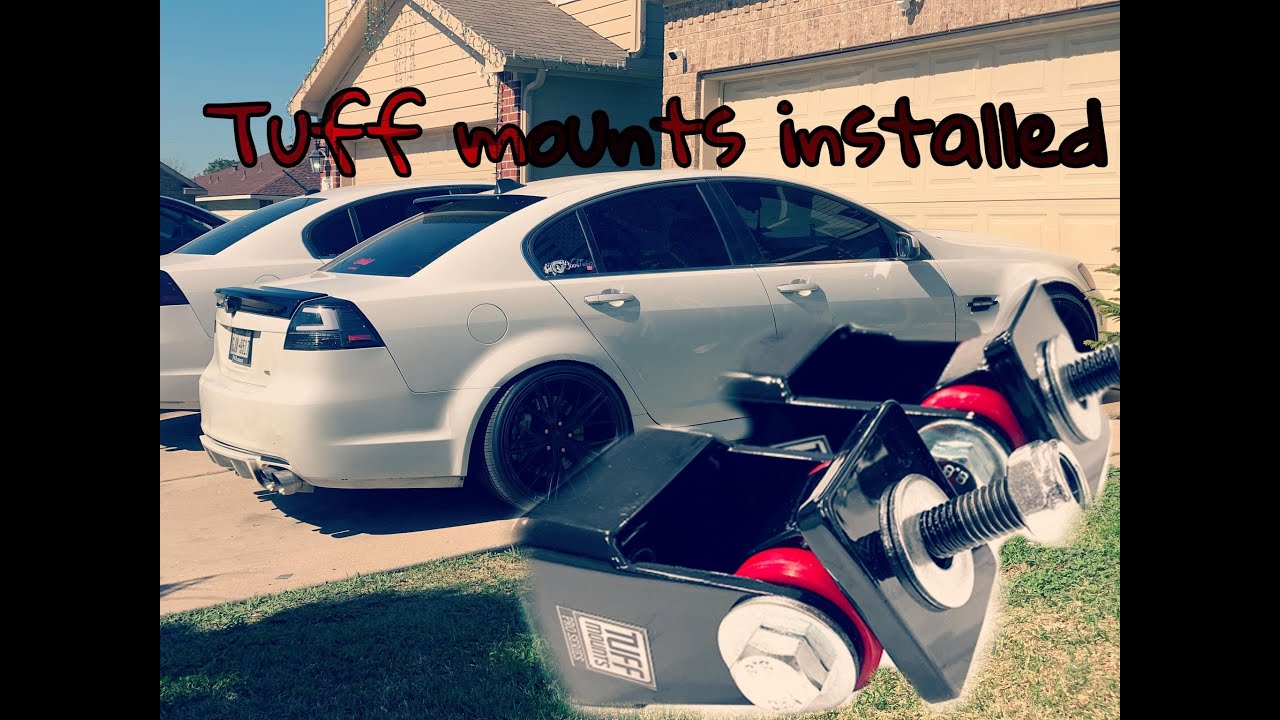 supercharged pontiac (holden) g8 gets tuff motor mounts installed