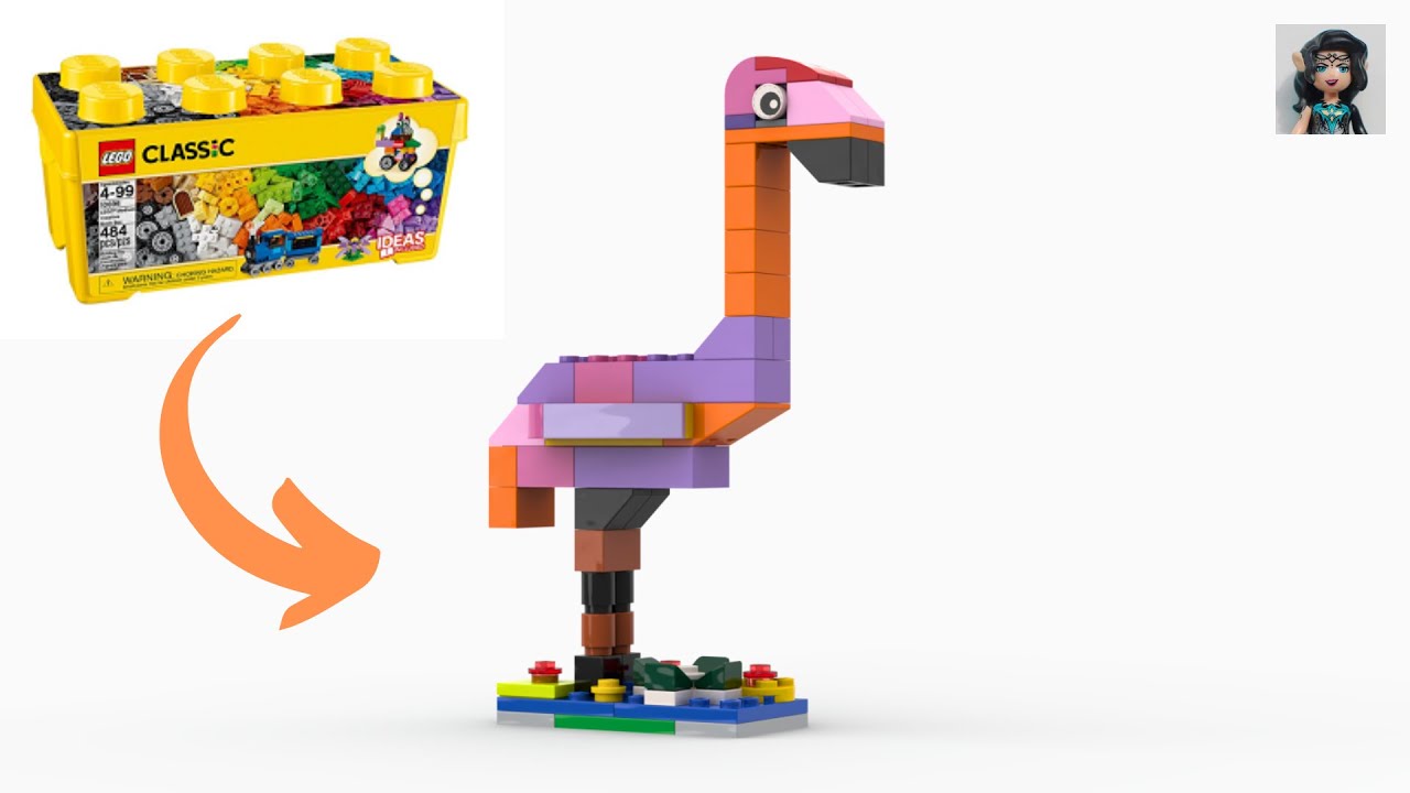 FLAMINGO Lego classic 10696 ideas How to build