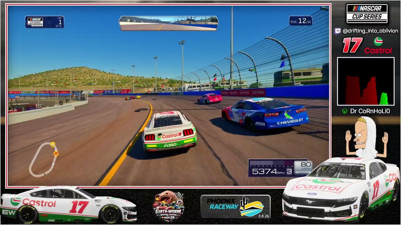 Girth Worm Racing League at Phoenix - Cup Series 3/8/26 Race and Qualifying