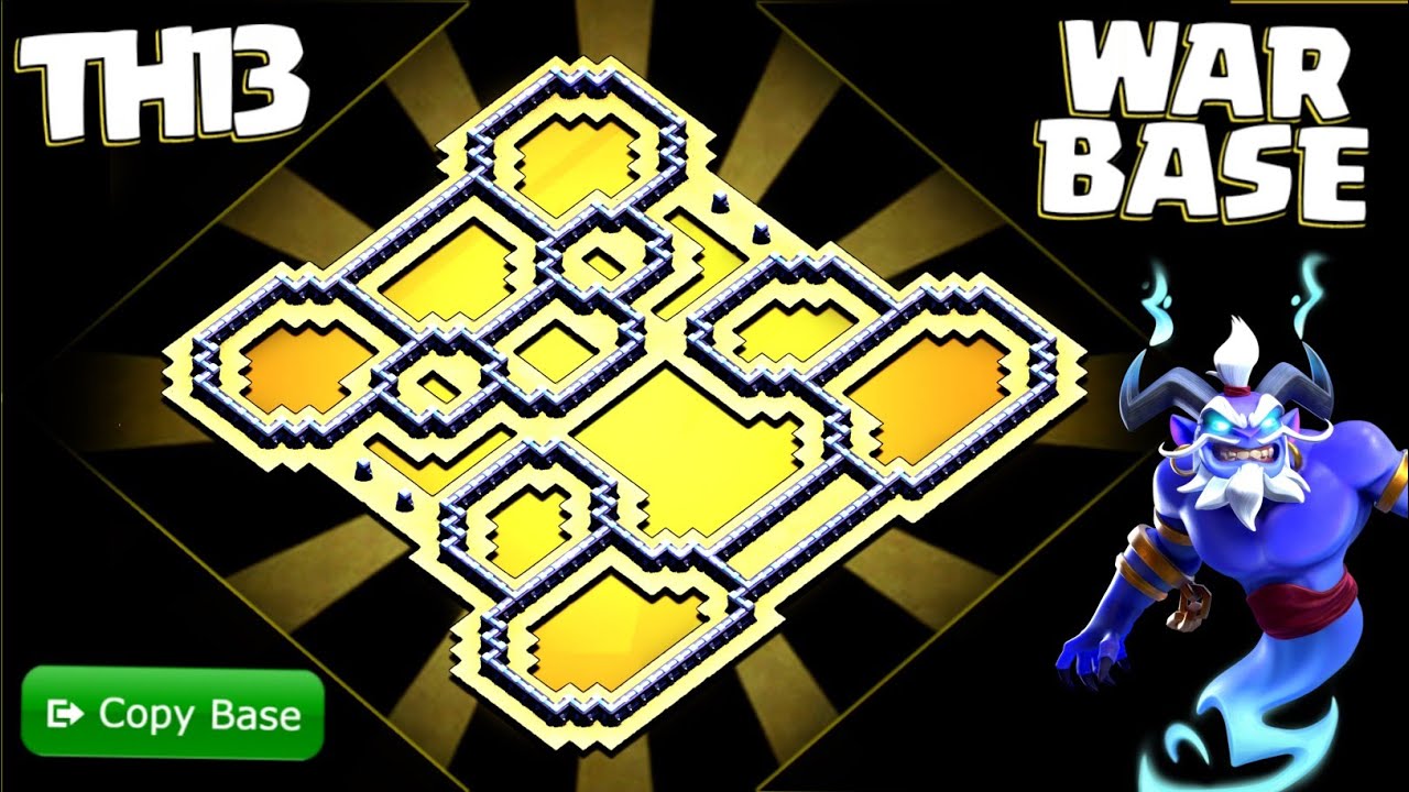 Best TH13 War Base Design 2026: Ultimate Anti-3-Star Layout for Clan War! Clash of Clans #1362