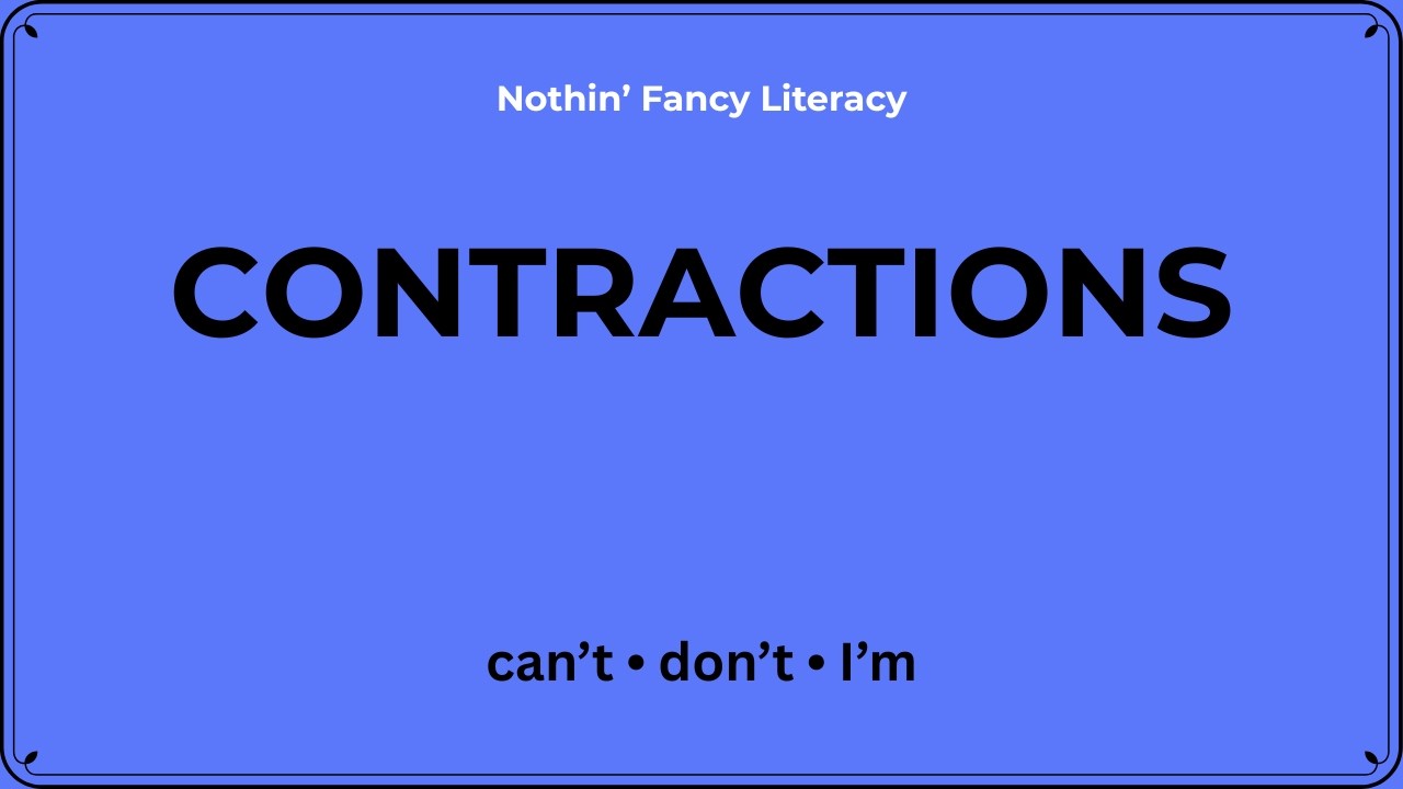 Contractions in English | Grammar Lesson for Students & ESL