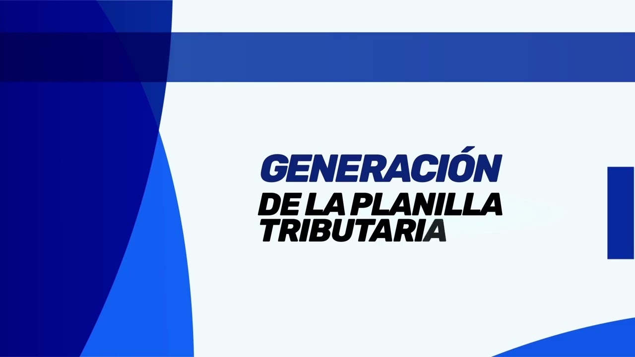TUTORIAL GENERACIÓN DE LA PLANILLA TRIBUTARIA Y FORM. 608
