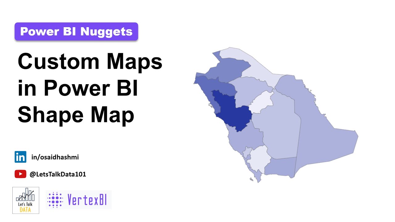 Как вставить пользовательские карты в Power BI Shape Map | Пошаговое руководство