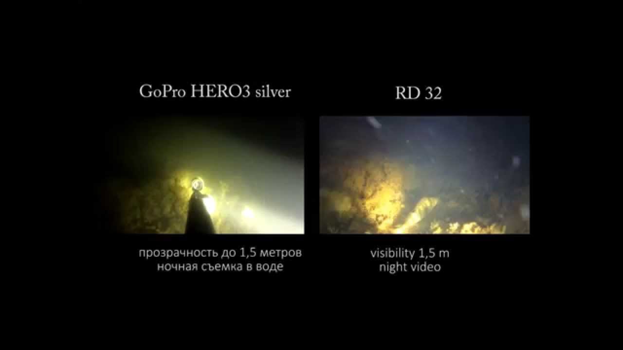 Где крепить камеру? Тест видеокамер. Ночная подводная охота Gopro 3