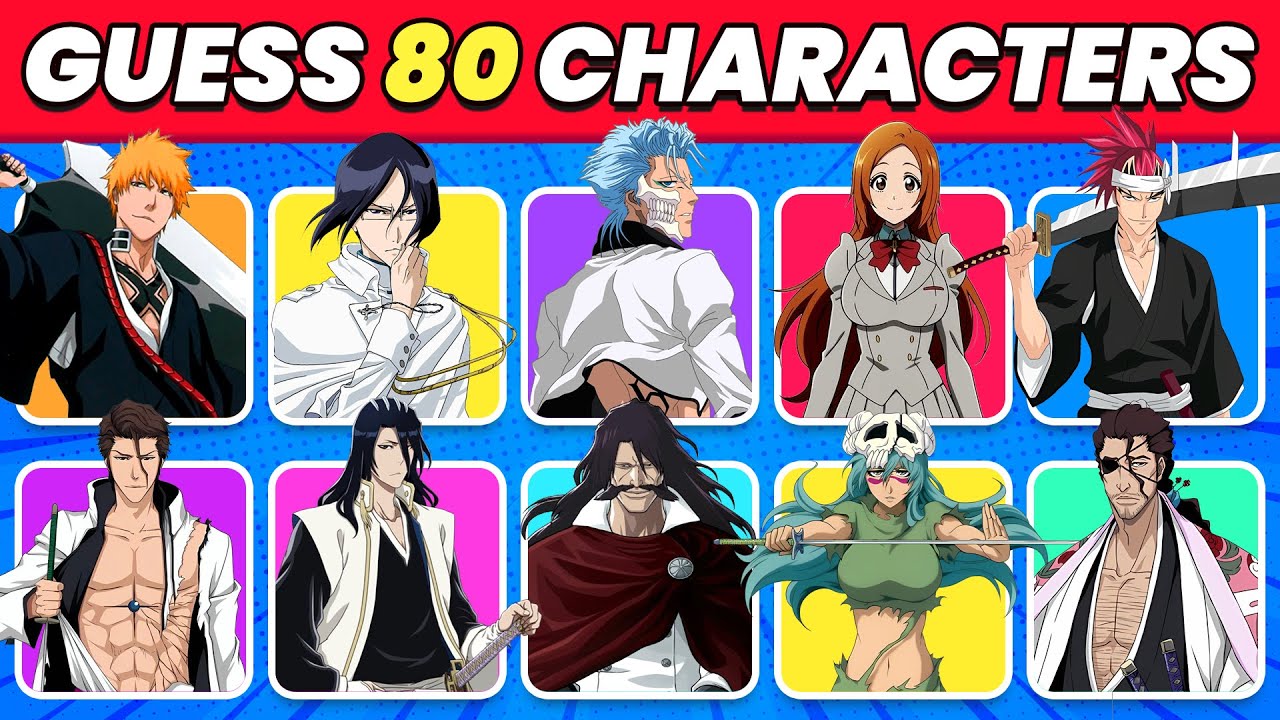 Can You Guess 80 Bleach Characters in 5 Seconds? | Anime Quiz ☠️