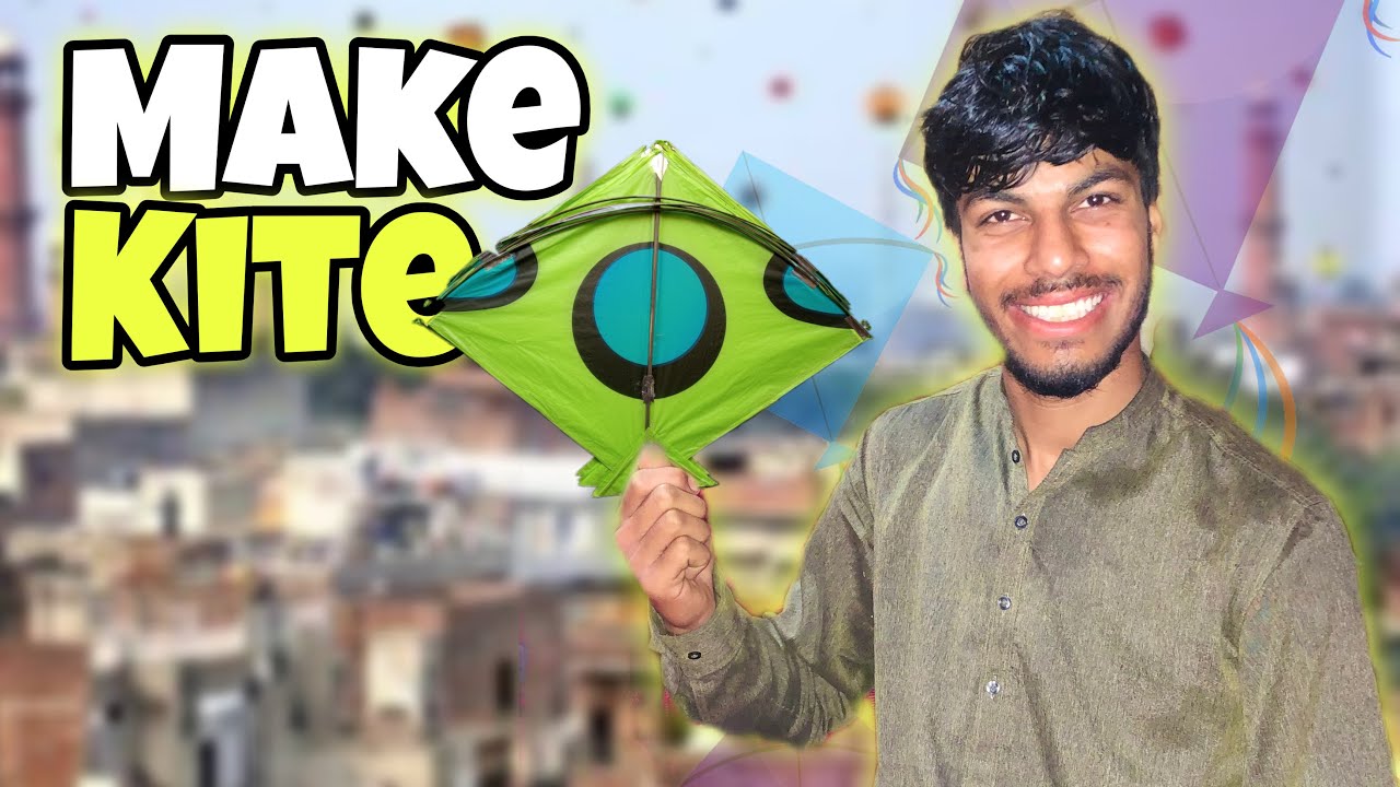 How to Make a Kite Step by Step | Easy Kite Making at Home full Vlog😱