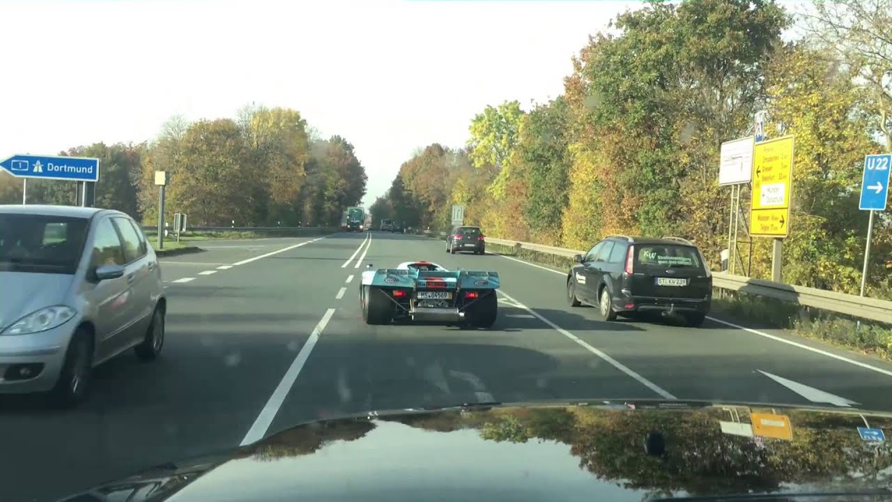 Ausfahrt mit einem straßenzugelassenen 917