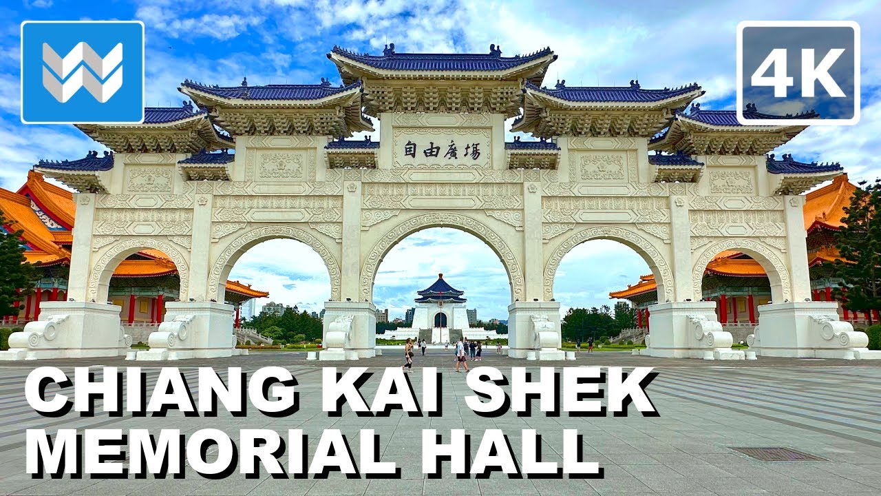 [4K] Chiang Kai-Shek Memorial Hall (Changing of Guards) in Taipei Taiwan 🇹🇼 Walking Tour Vlog