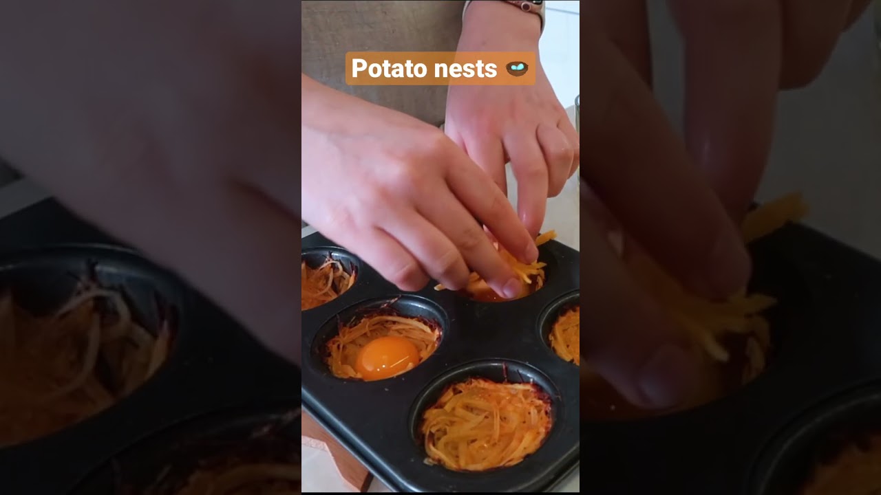 🪺 Potato bird nests recipe #shorts