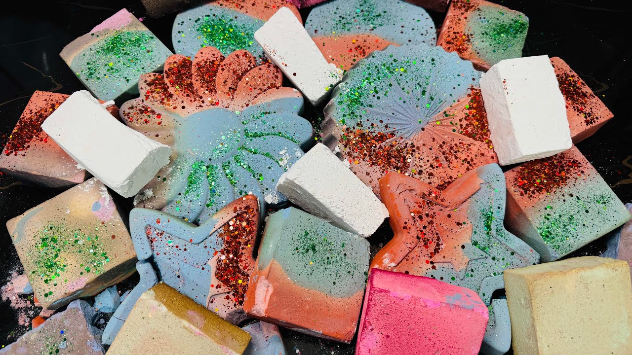 Variety Crispy Texture | Satisfying Chalk ASMR Crush