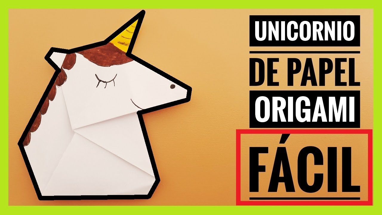 ▷Cómo hacer 🦄 UNICORNIOS de Origami FÁCIL ✅ | Papiroflexia