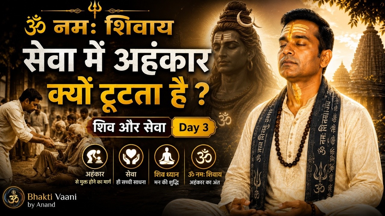 सेवा में अहंकार क्यों टूटता है? | शिव और सेवा | Series Day 3 | Bhakti Vaani by Anand