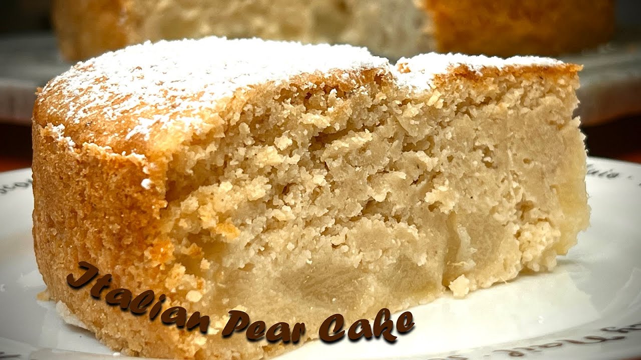 Italian Pear Cake (Vegan, Gluten Free)