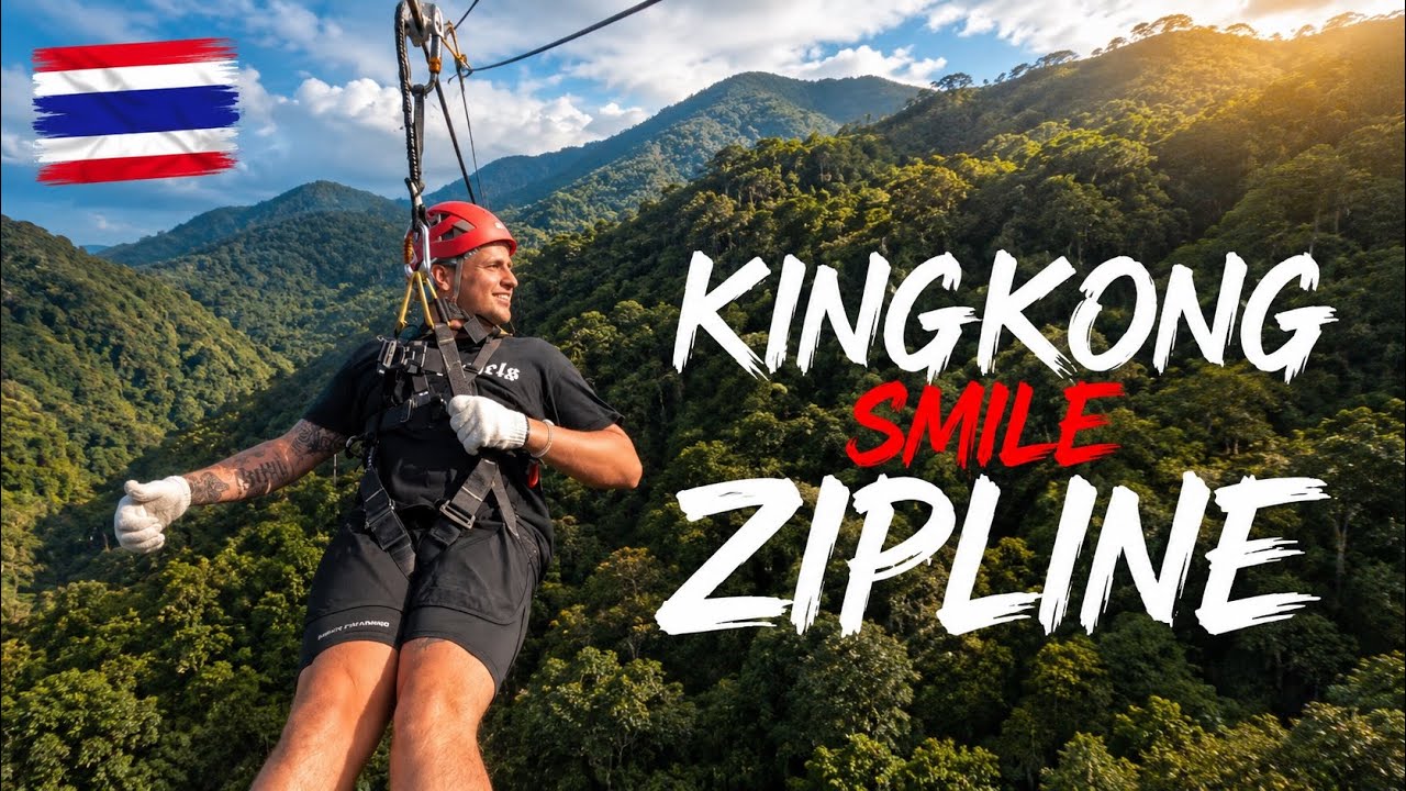 Are You Brave Enough For Thailand’s LONGEST and HIGHEST Jungle Zipline? King Kong Smile Chiang Mai