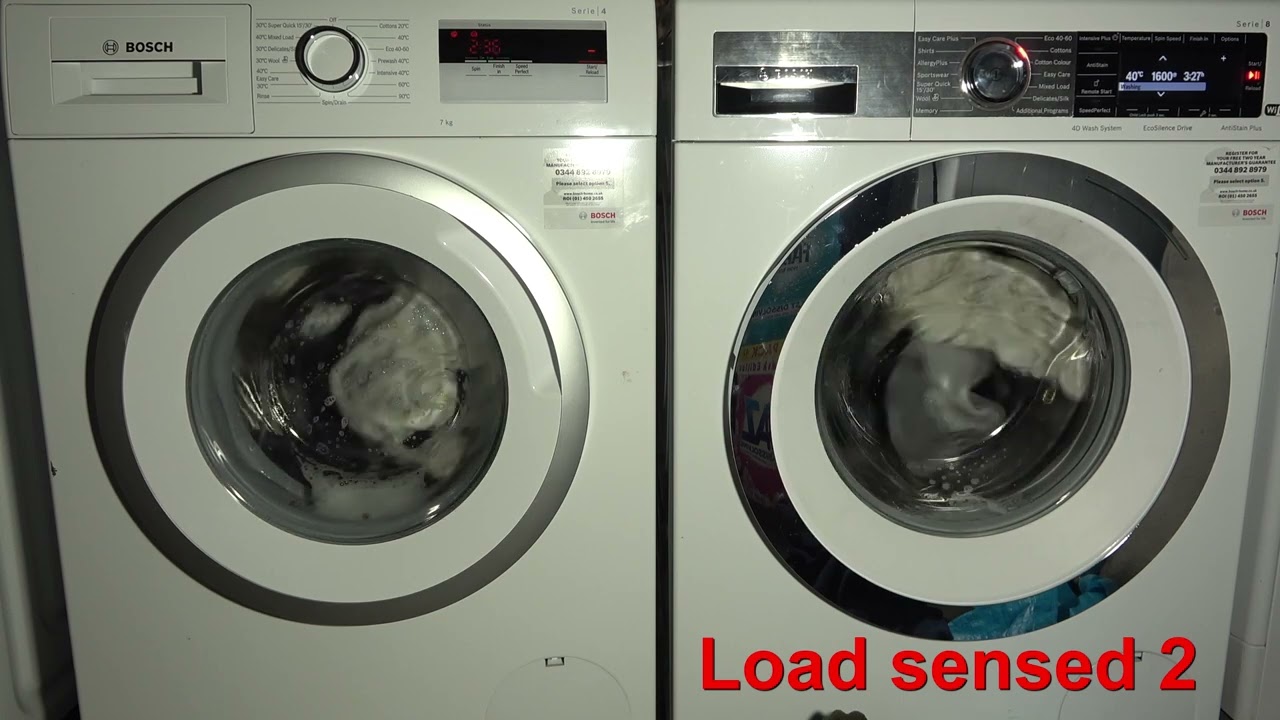 Wash Race - Bosch serie 4 vs. Bosch serie 8 4D / Cotton 40'c