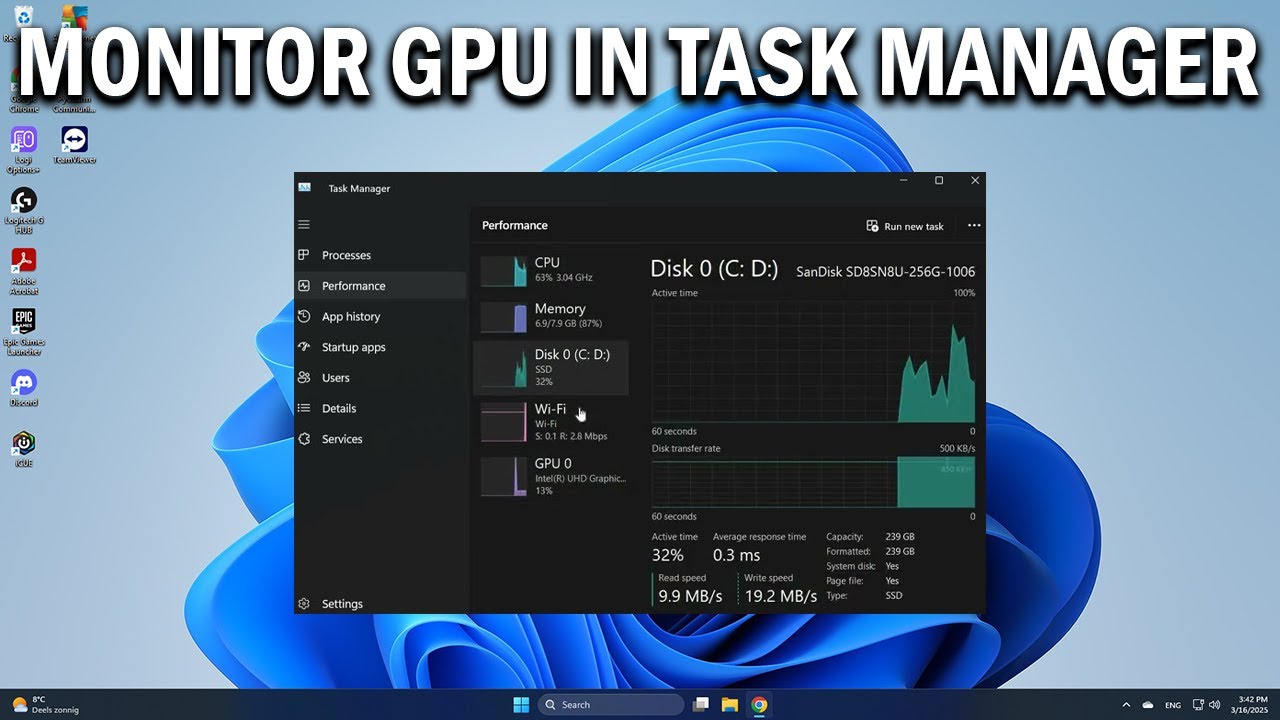How To Monitor GPU Usage Using Task Manager in Windows 11 & 10  - Easy Fix