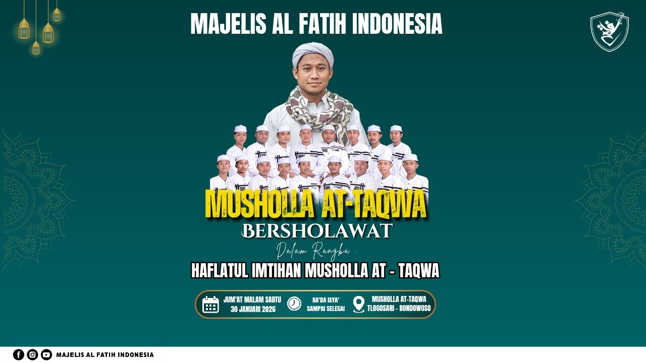 🔴LIVE MUSHOLLA AT-TAQWA BERSHOLAWAT BERSAMA MAJELIS AL FATIH INDONESIA | KEMBANG TLOGOSARI BONDOWOSO