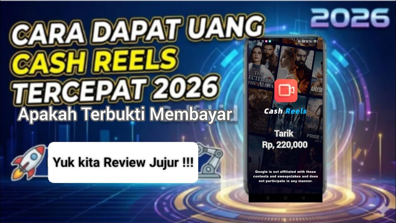 Review Jujur Aplikasi Cash Reels Penghasil Uang, CASH REELS Apakah Membayar ?