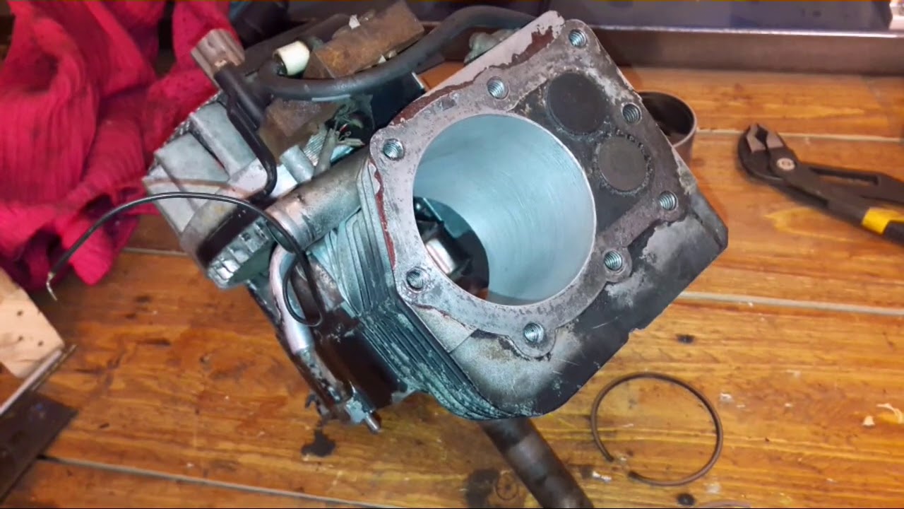 Разжигание двигателя Briggs Stratton после капитального ремонта. Быстрое шлифование цилиндров