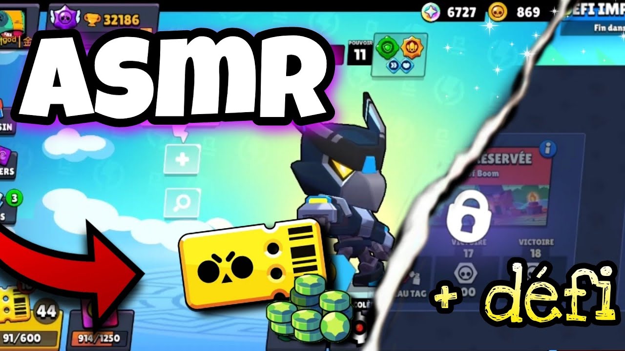 ASMR- Je Débloque Le PASS BRAWL + Découvre Le Défi de l'olympe ! 😴💤 ( je