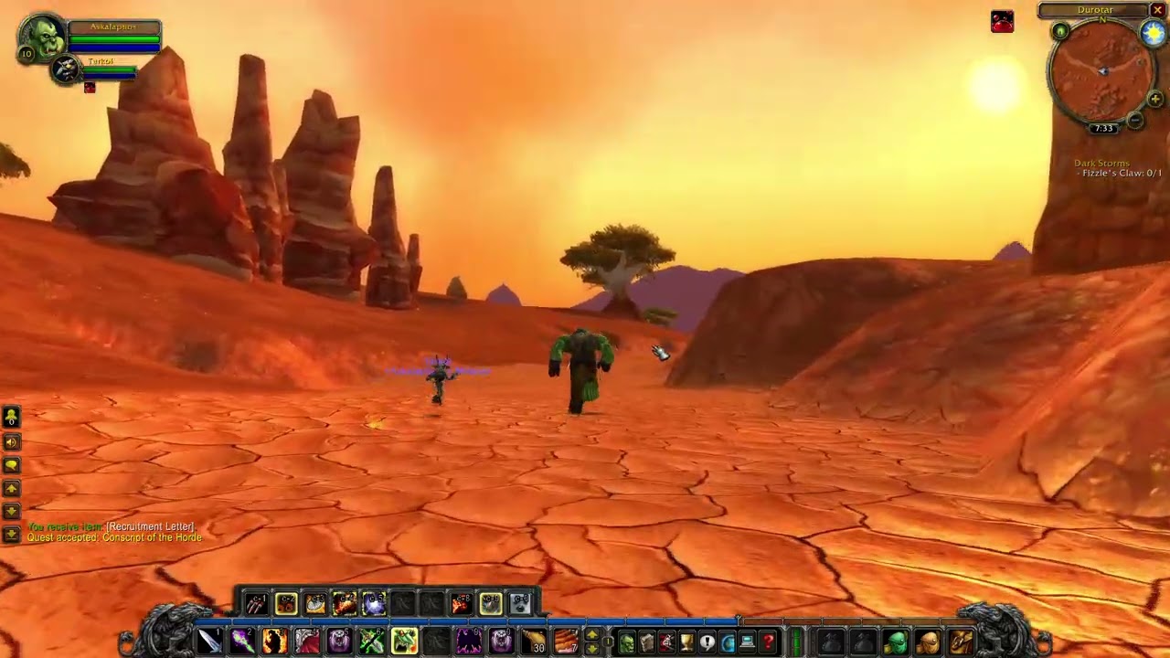 (WOW Lets Play No Commentary) World of Warcraft Classic, Orc Warlock, 1 hr, Ep. 6