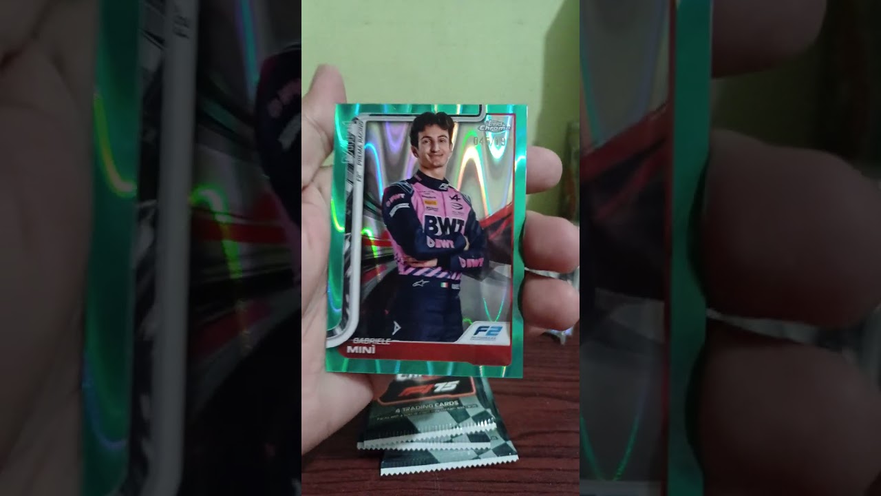 First time to unbox 2025 Topps Chrome Formula 1 75th anniversary