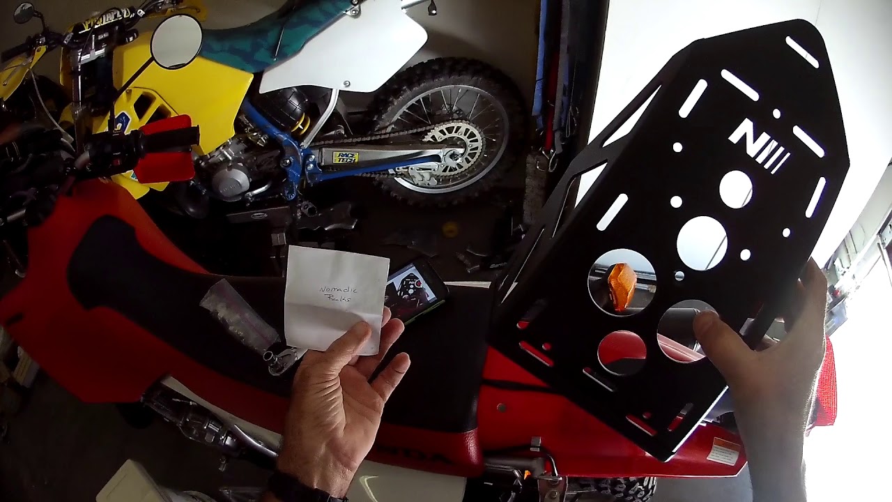 Honda XR650, 3 Rear Racks on Review.