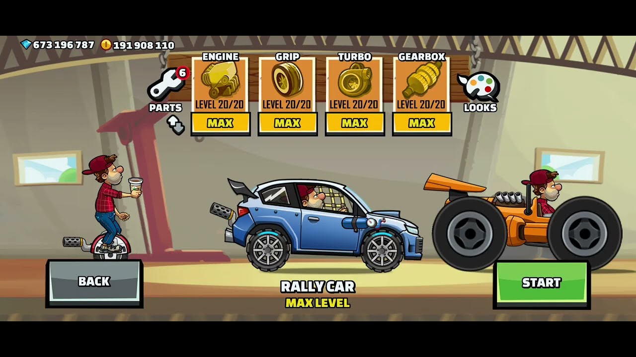 Playing modded version of hill climb racing 2