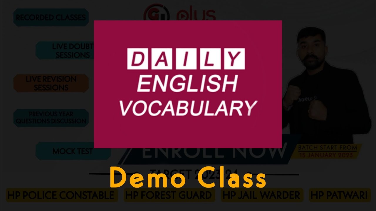 DAILY ENGLISH VOCAB DEMO CLASS | GRADEUP STUDY PLUS COURSE