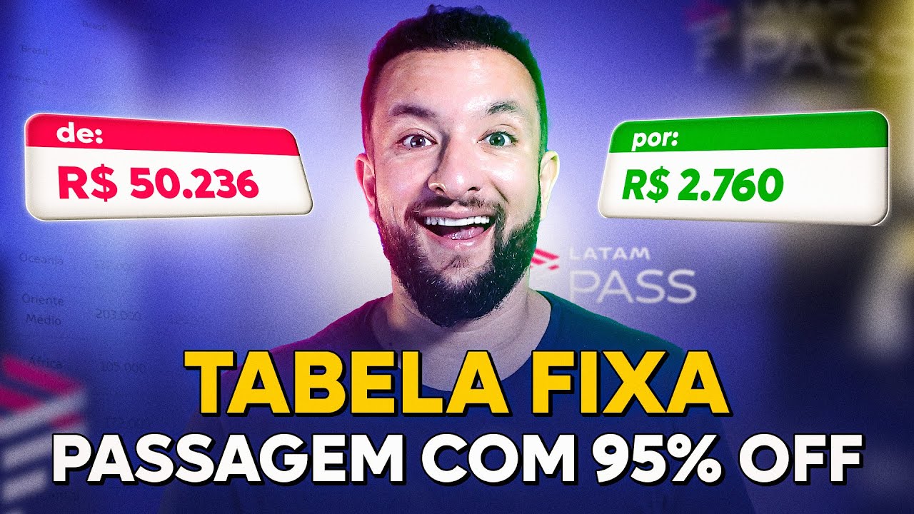 TABELA FIXA LATAM: EMITA PASSAGENS DE EXECUTIVA COM MAIS DE 90% DE DESCONTO!