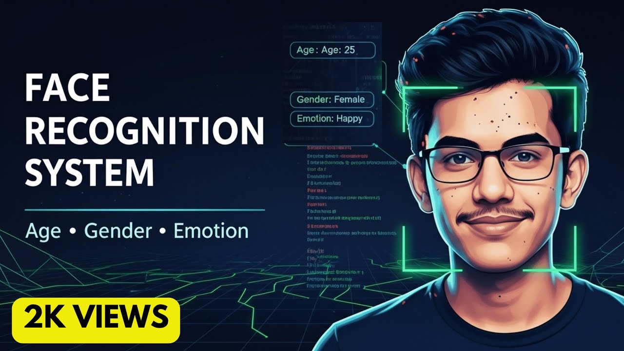 Face Recognition Using Python and Deep Learning | Age, Gender, Emotion Detection System 2025 #ml