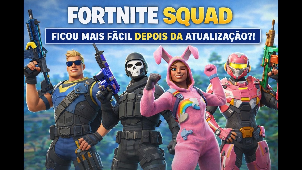 FORTNITE SQUAD: FICOU MAIS FÁCIL DEPOIS DA ATUALIZAÇÃO?!