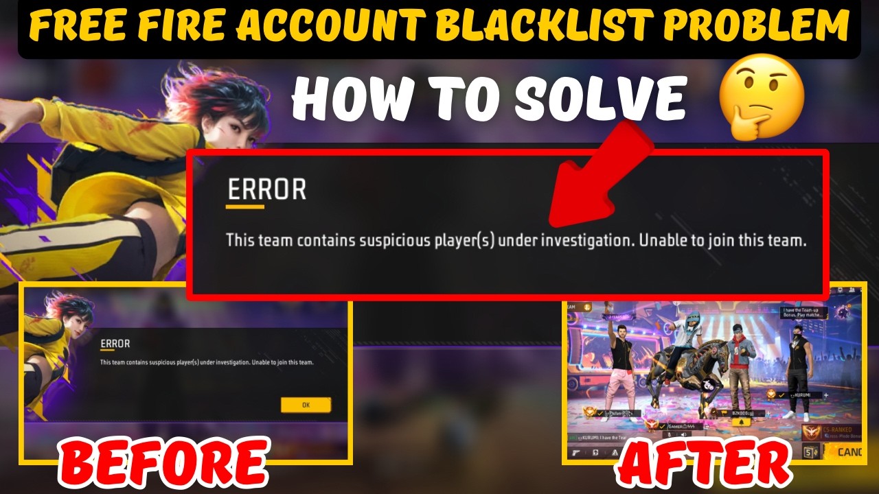 This team contains suspicious player(s) under investigation. Unable to join this team.