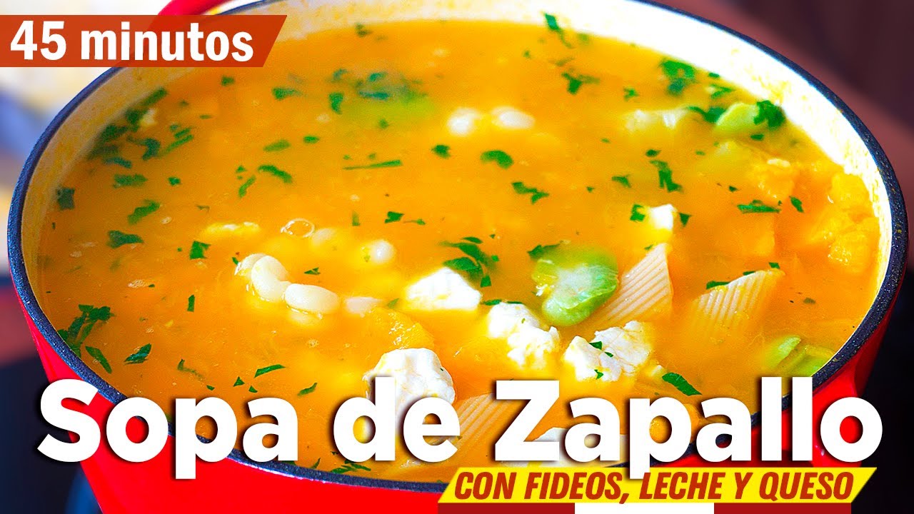SOPA DE ZAPALLO | Receta Peruana PASO A PASO