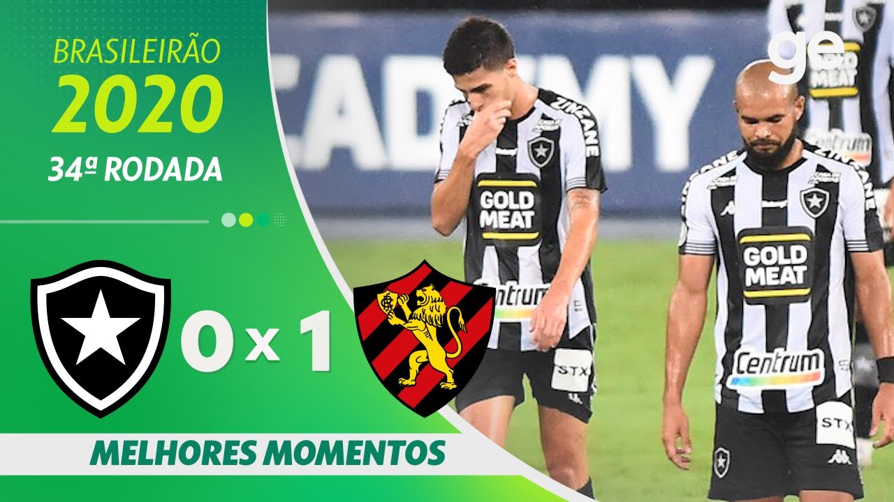 BOTAFOGO 0 X 1 SPORT | MELHORES MOMENTOS | 34ª RODADA BRASILEIRÃO 2020 | ge.globo